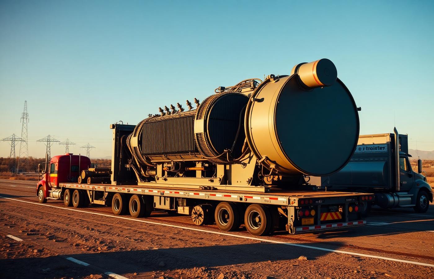 Transformers prepared for heavy haul transport
